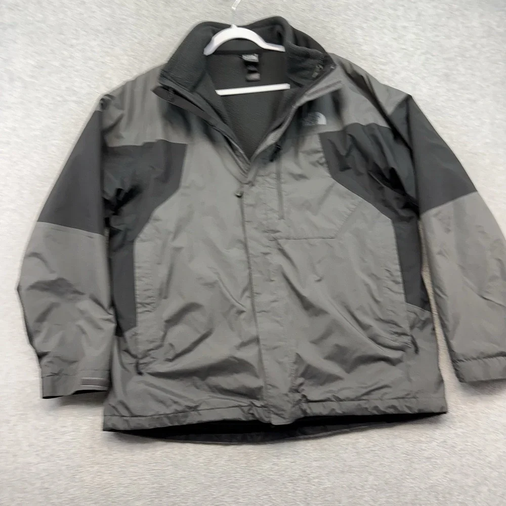 The North Face 2-in—1 Goretex Jacket Men XL Black Insulated Lined 2 Piece EUC